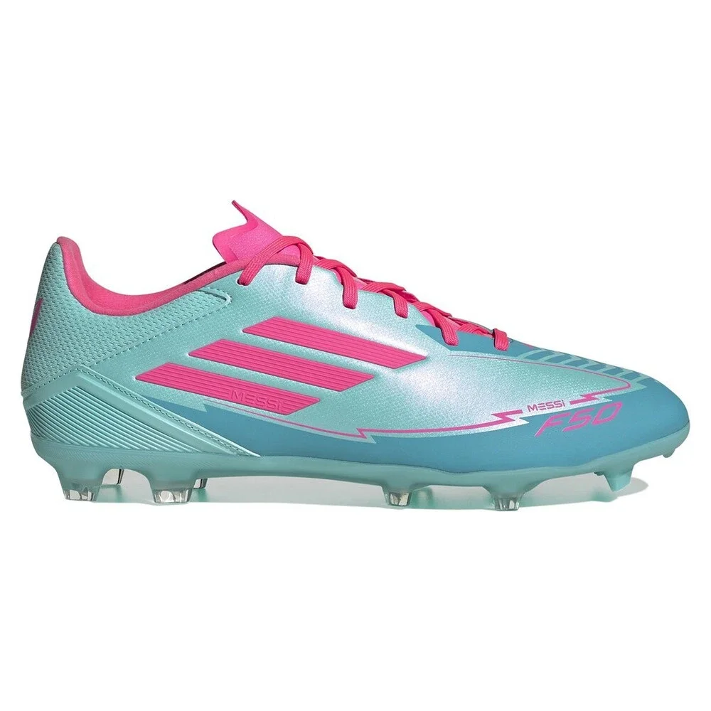 Adidas F50 League IH0928 Men's Flash Aqua Messi FG/MG Football Boots LIQ1497